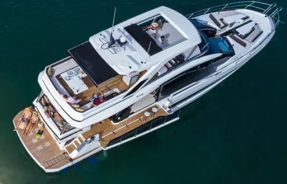 Enjoy Miami in 64'Galeon Motor Yacht Charter