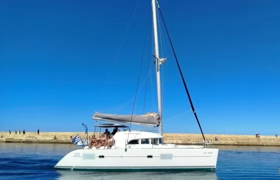 Private 38' Lagoon Catamaran Sailing Trip for up to 11 persons in Chania