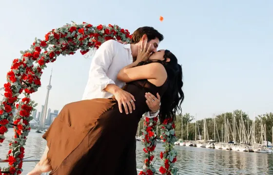 Yacht Proposal & Engagement Package - Decorations & Champagne Included