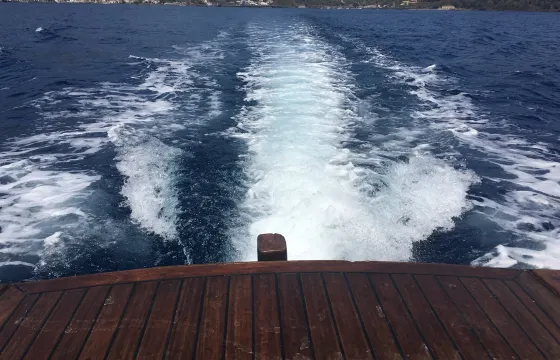 Boat experience, traditional wooden fisherboat Lipari, Sicilia