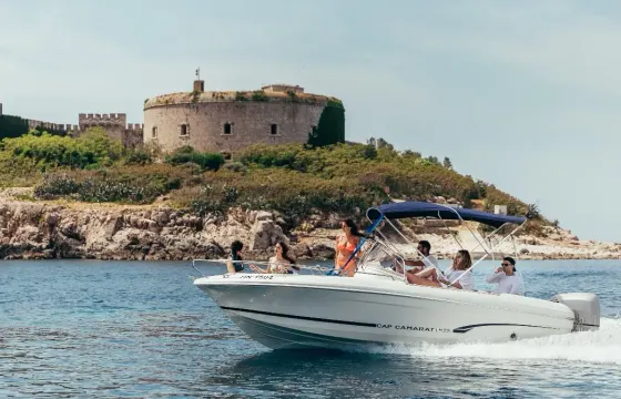 A Luxury Boat for Cruising around the Coast of Montenegro
