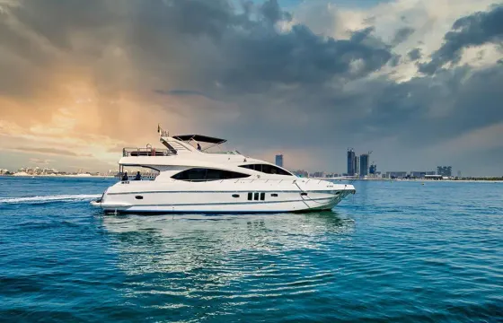 Luxury 85ft Yacht Charter in Dubai Marina │ Private Events & Tours for Up to 35