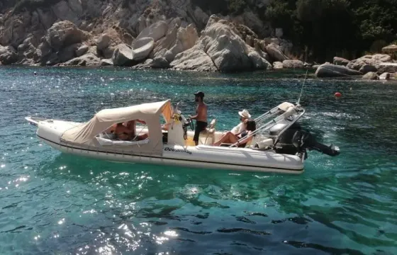 CHARTER THE 22FT OCEANIC MILLENIUM RIB at PORTO RAFTI GREECE