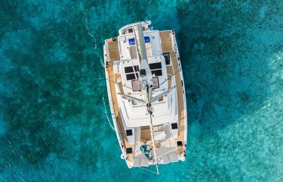 Unforgettable Day Charter - Bali 4.6 Sailing Catamaran in Bahamas for 10 Guests