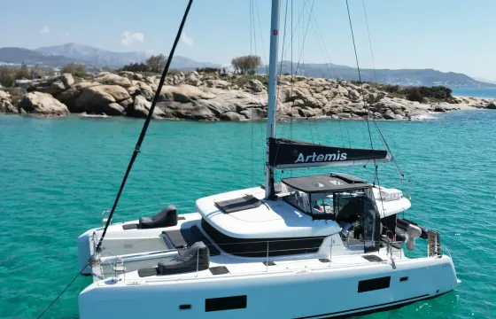 Lagoon 42 Artemis Cruising Catamaran Charter in Naxos, Greece