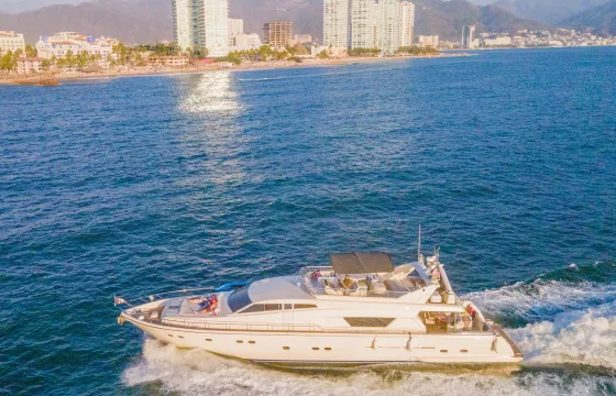 VITA | Luxury Ferreti 80 ft Motor Yacht, Ideal Experience in Puerto Vallarta.