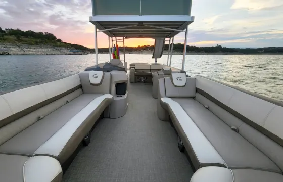 Double Decker Party Boat w/ Waterslide & Lily Pad Rental in Austin, Texas