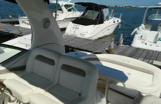 Charter the 33' Searay Motor Yacht in Cancún or Isla Mujeres
