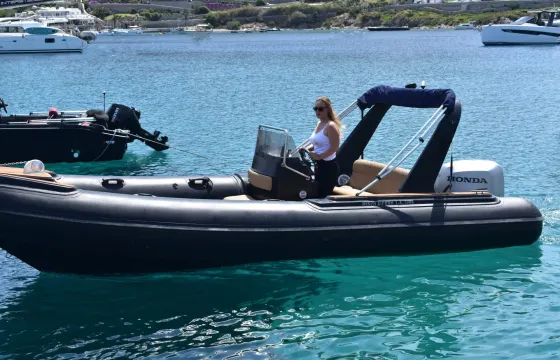 Book the Orizon  RIB in Ornos, Mykonos! Rent with or without a Skipper!