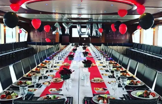 Mega Yacht Rental for Up to 200 People in İstanbul, Turkey