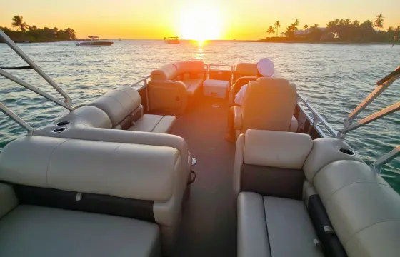 Private Naples/Marco Island Sunset & Dolphin Cruise – 22' Sun Tracker Pontoon