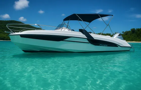 🌴 Private  Boat Tour –Juan les Pins All Inclusive Flyer 7.7 Sundeck 🌊