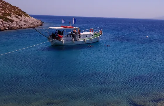 Private Boat Trip to Kos Island (max. 6 persons) onboard a Traditional Greek Boat with friendly crew!