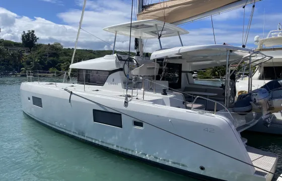 Lagoon 42 Luxury Catamaran Sail to Icacos or Palominos