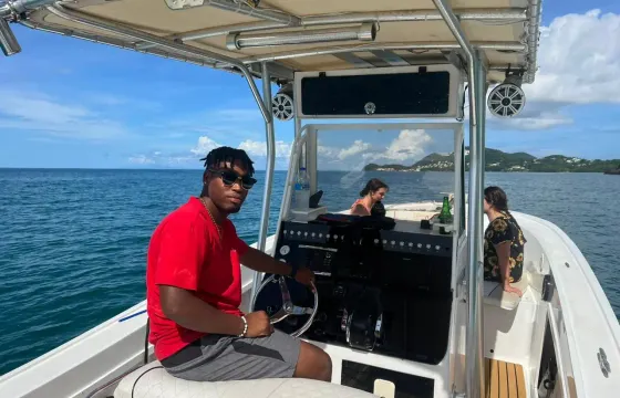 Private Speedboat Charter in St. Lucia on 28.2ft Mako Center Console