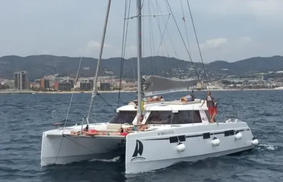 Exclusive catamaran for 35 people in Barcelona