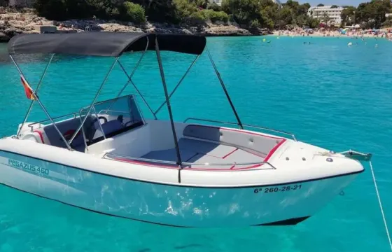 15ft Pegazus 460 Powerboat in Andratx - Without License Boat for 5 people