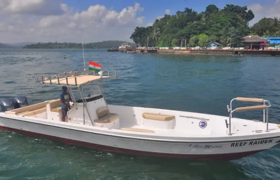 Andaman Big Game Fishing on 37ft Reef Raider – Port Blair Private Charter