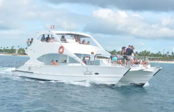 🏆BEST 2025🏆Family Party Boat with Slide for from 1 to 100 people in Punta Cana