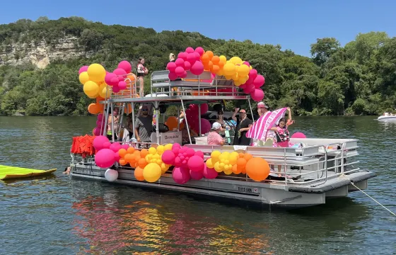Double Decker Party Cove Barge w/ Slide Up to 22 ppl - Lake Austin