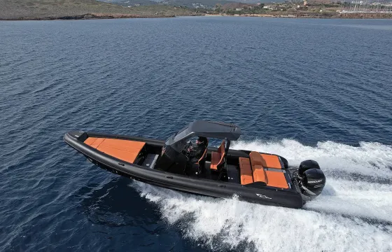 Koilada Blue 1 — Ribco Seafarer 36 X — 2 x 400 HP Verado L6