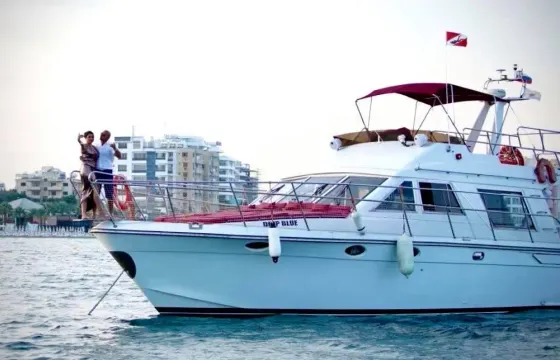 DEEP BLUE IS 45 ft Brichwood Motor Yacht Charter for 24 People in Larnaca,Cyprus