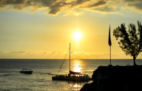 Ocho Rios Private Sunset Catamaran with Dinner & Open Bar