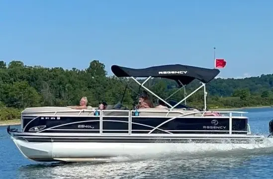 28ft Regency Pontoon Boat Rental lake Lewisville