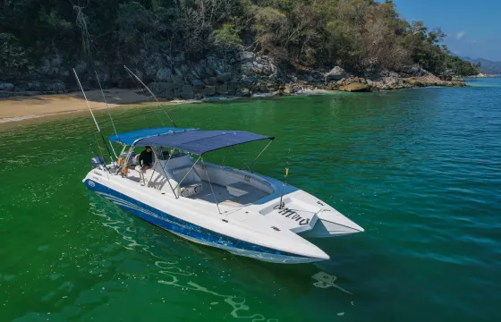 Sport Fishing Catamaran Charter for 10 with Captain in Pacific Waters