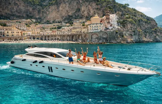 Luxury Pershing 62 Yacht Experience on Amalfi Coast