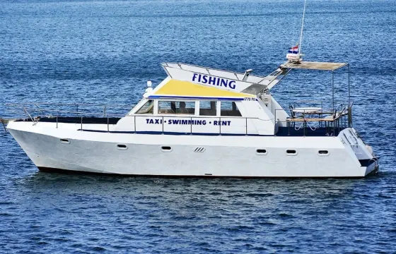 Private  Boat Rental in Pula with fishing, swimming, and sunset & dolphine