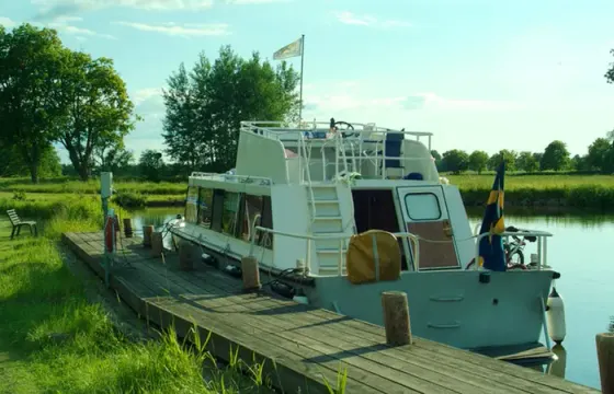 Explore Göta Canal, Sweden on this 32' Regina Von Platen Motor Yacht