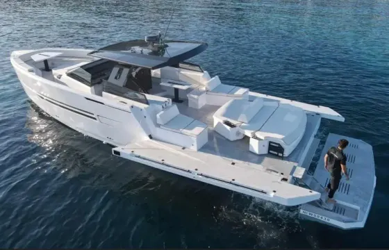 55ft Okean Motor Yacht boarding in Antibes, Cannes, St Tropez or Monaco