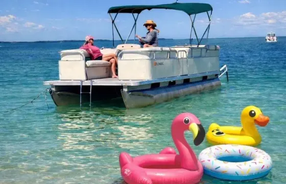 24' Pontoon, Island Hoping, Dolphin watching, Sunsets and more