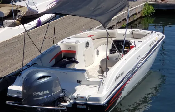 Hurricane 188 Deck Boat in the San Francisco Bay California