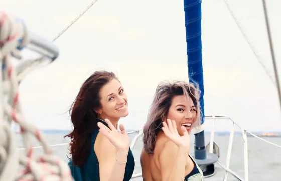 Sail New York's historic waterways aboard Water Music, a classic 40 foot yacht.