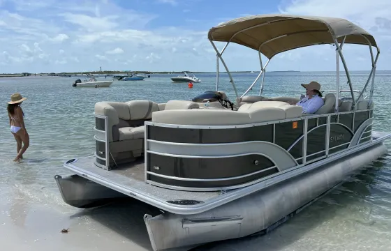 Most Affordable Party Boat 24ft Luxury Pontoon for up to 12