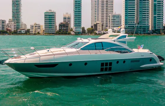 Enjoy Cartagena on a 62ft Azimut Luxury Yacht!