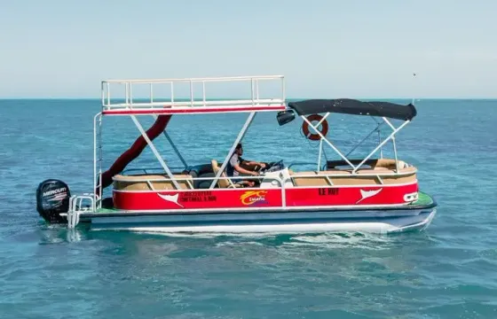 Pontoon Boat Holbox Chater with slider !