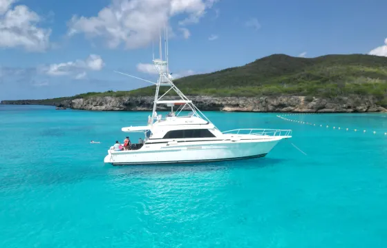57ft BERTRAM YACHT FOR PRIVATE CHARTER IN WILLEMSTAD CURACAO