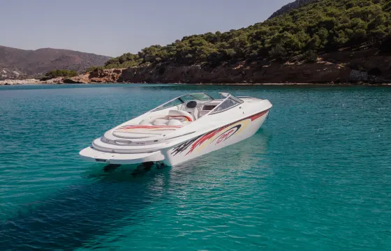 Cruise for 7 guests Baja 302 Boss Speedboat