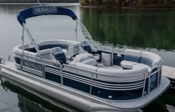 24ft Nepallo Tritoon with seating for 12 guests!