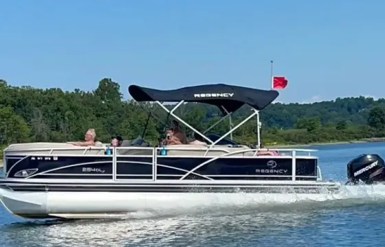 Regency 254 DL3 Pontoon Boat Rental Lake Thunderbird Norman Oklahoma