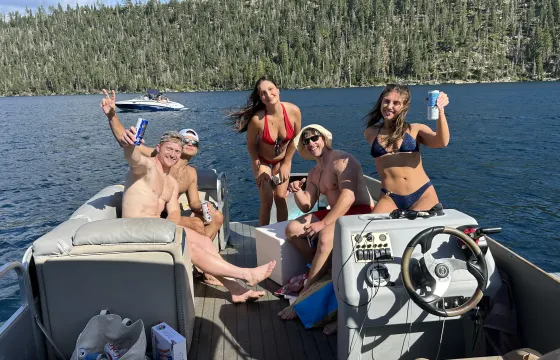 Rent a 24' Berkshire Pontoon in South Lake Tahoe