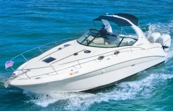 Enjoy 36ft Sundancer White Yacht for awesome adventures in Miami