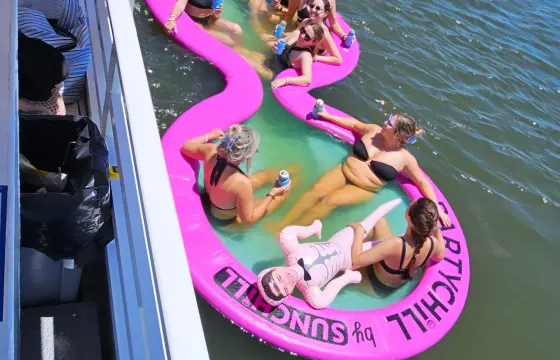 ++Bach Party on the #1 Party Catamaran Beach Club, we go to the beach! ++