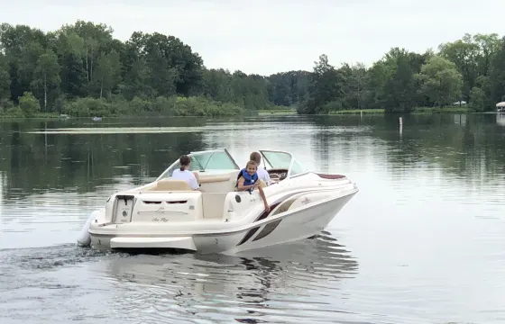 21ft SeaRay SunDeck for Pewaukee Lake. Other lakes by request.