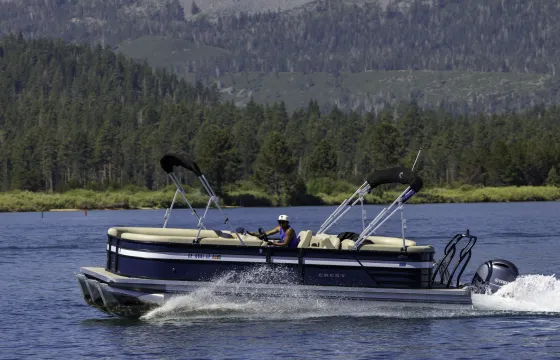 24' Crest Pontoon on Lake Tahoe - 12 People
