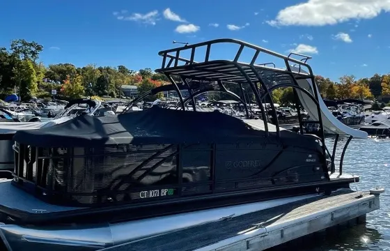 Slide Pontoon on Candlewood Lake