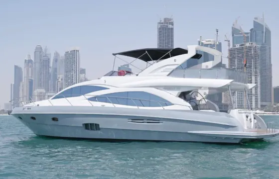 EXPERIANCE DUBAI ON LUXURY MAJESTY 59FT GREY YACHT